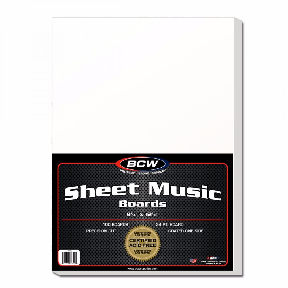 Sheet Music Backing Boards