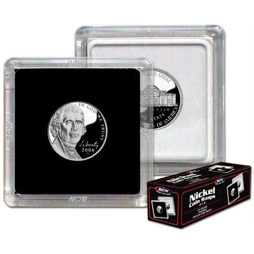 2x2 Coin Snap - Nickel - Black
