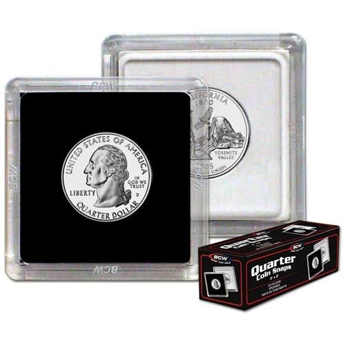 2x2 Coin Snap - Quarter - Black