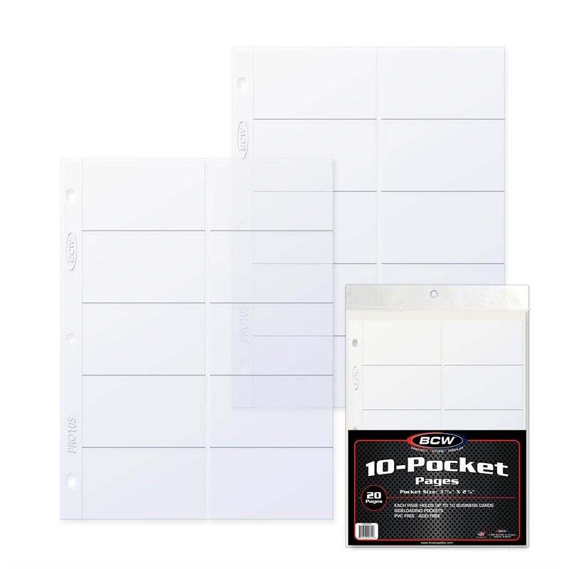 Pro Business Card Page - 10-Pocket