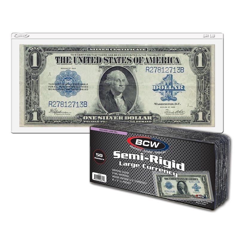 Semi-Rigid Currency Holder - Large Bill