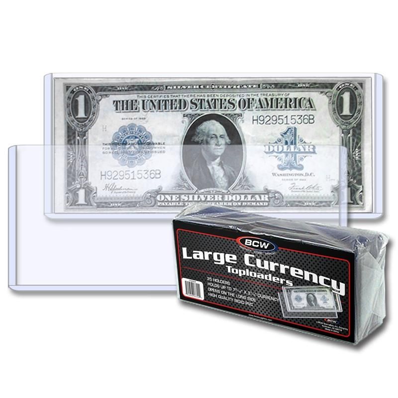 Currency Topload Holder - Large Bill