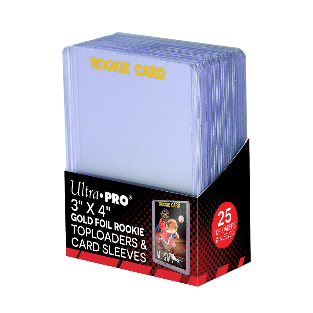Ultra Pro 3" X 4" Rookie 35PT Toploader with Card Sleeves 25ct