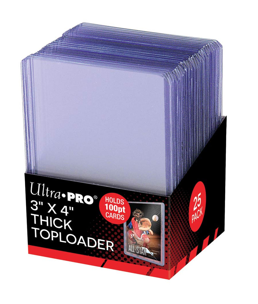 Ultra Pro 3" X 4" Thick 100PT Toploader 25ct