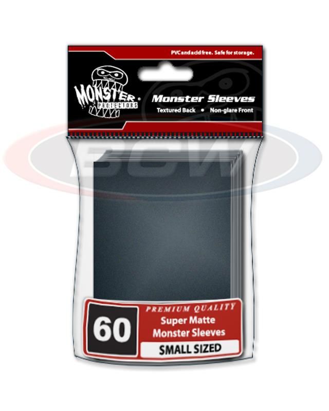 Matte Sleeves - Small - No Logo - Black