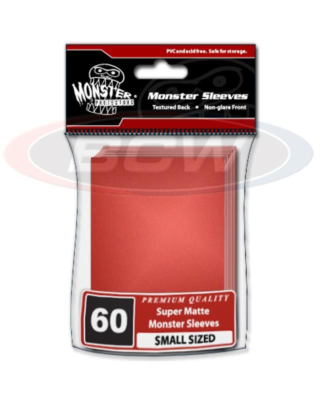 Matte Sleeves - Small - No Logo - Red