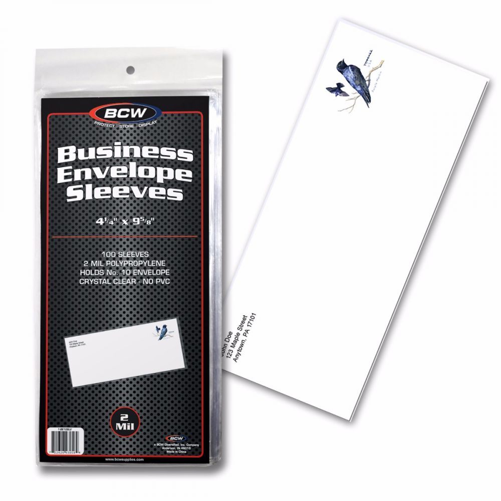 Business Envelope #10 Sleeves