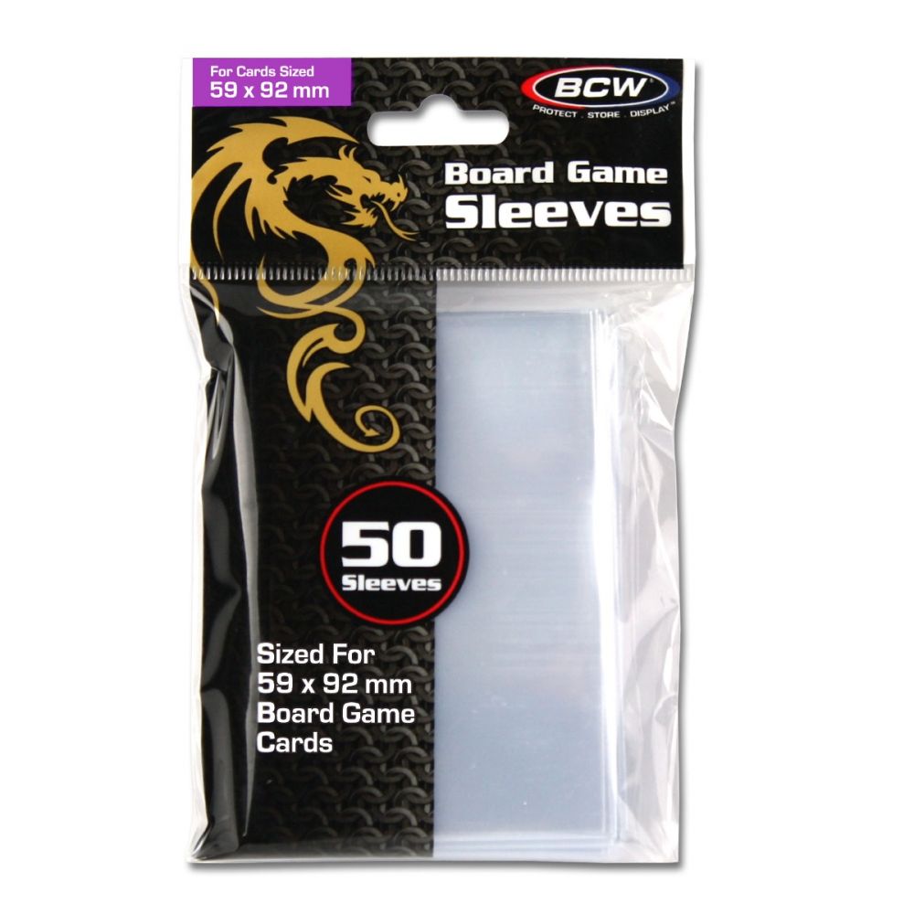 Board Game Sleeves - Std Euro (59MM x 92MM)