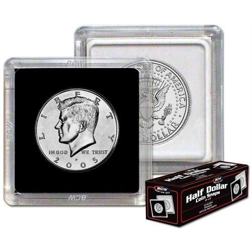 2x2 Coin Snap - Half Dollar - Black