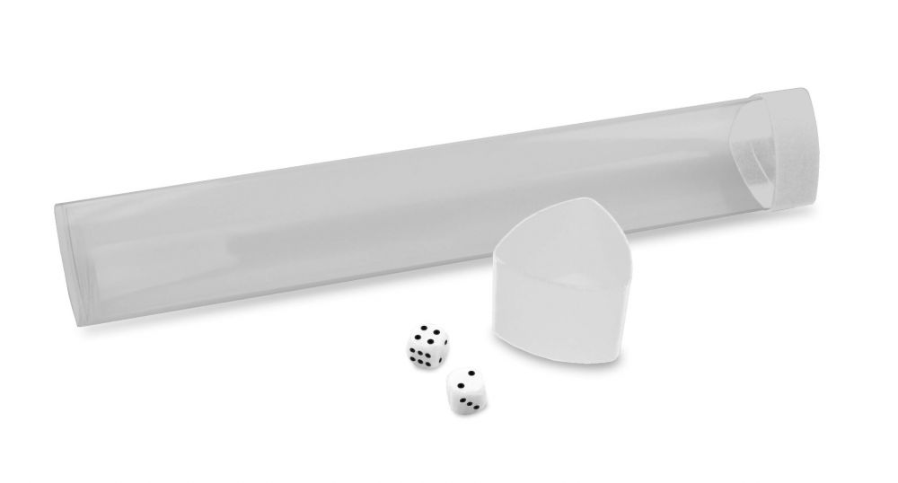 Playmat Tube with Dice Cap - White