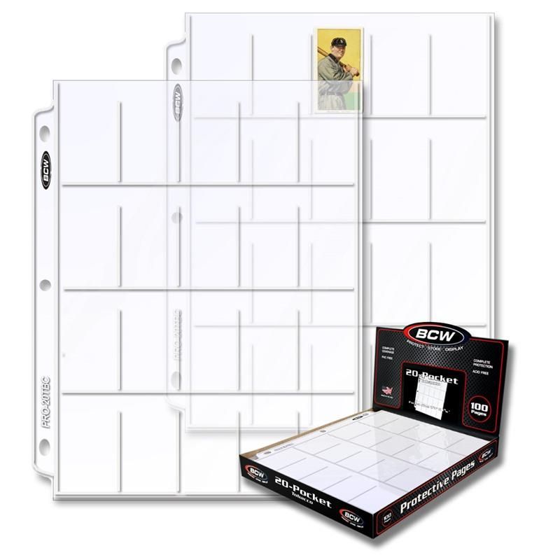 Pro 20-Pocket Tobacco Page (100 CT. Box)