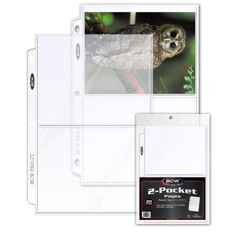 Pro 2-Pocket Photo Page (20 CT. Pack)