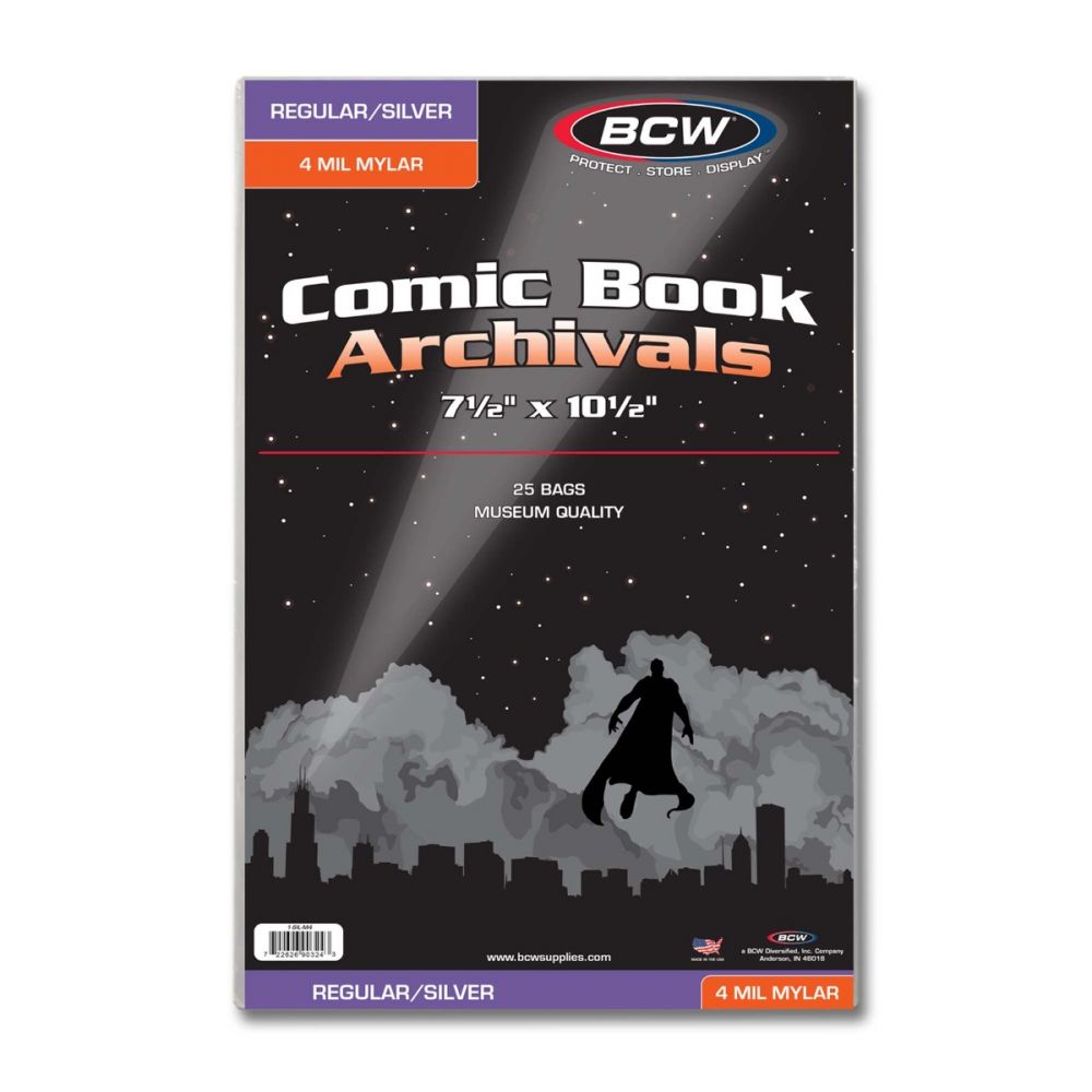 Silver/Regular Comic Mylar Archivals - 4 MIL