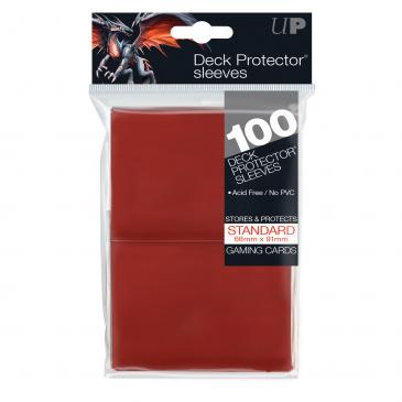 100ct Red Standard Deck Protectors