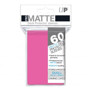 60ct Pro-Matte Bright Pink Small Deck Protectors