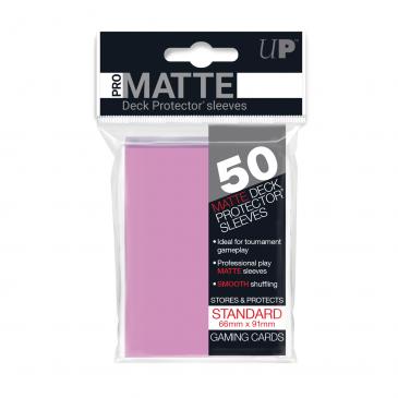 50ct Pro-Matte Pink Standard Deck Protectors