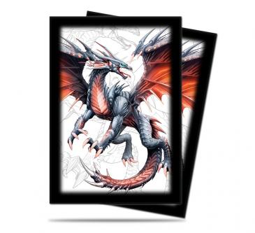 Black Dragon Small Size Deck Protector by Mauricio Herrera 60ct