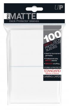 100ct Pro-Matte White Standard Deck Protectors