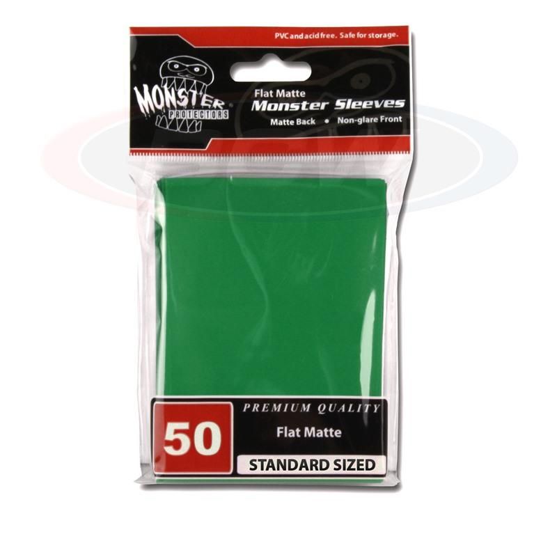 Flat Matte Sleeves - Large - No Logo - Green