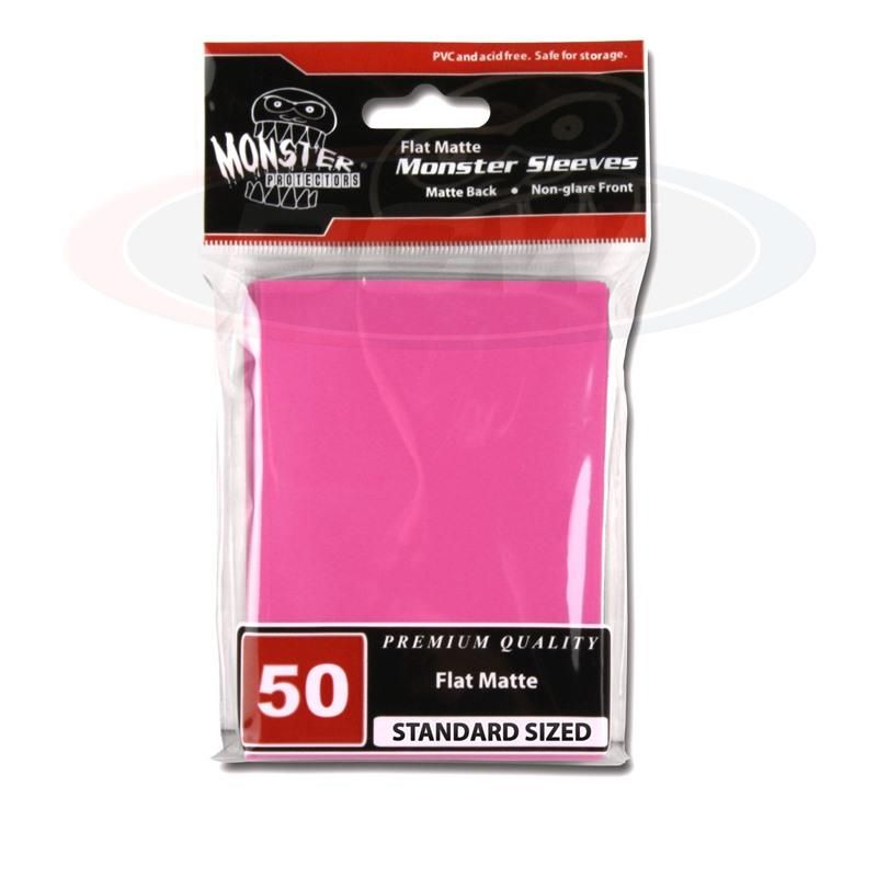 Flat Matte Sleeves - Large - No Logo - Pink