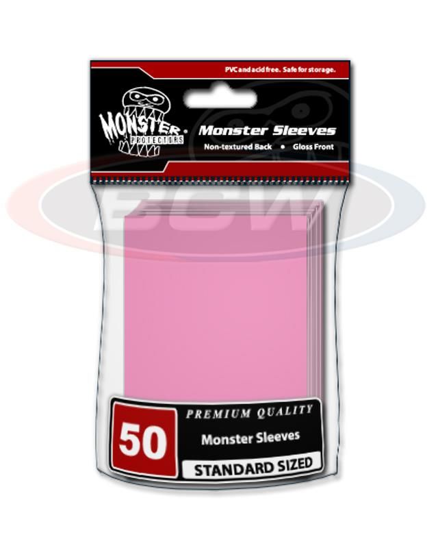 Glossy Sleeves - Large - No Logo - Pink