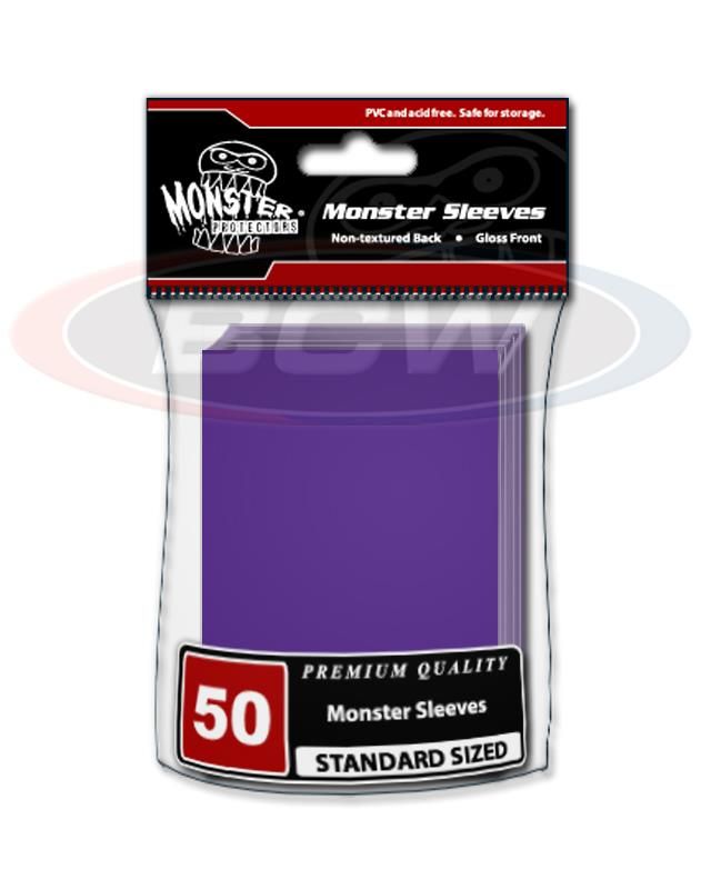 Glossy Sleeves - Large - No Logo - Purple